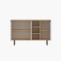 Hanah Home Viyana Consola Roble Zafiro y Blanco